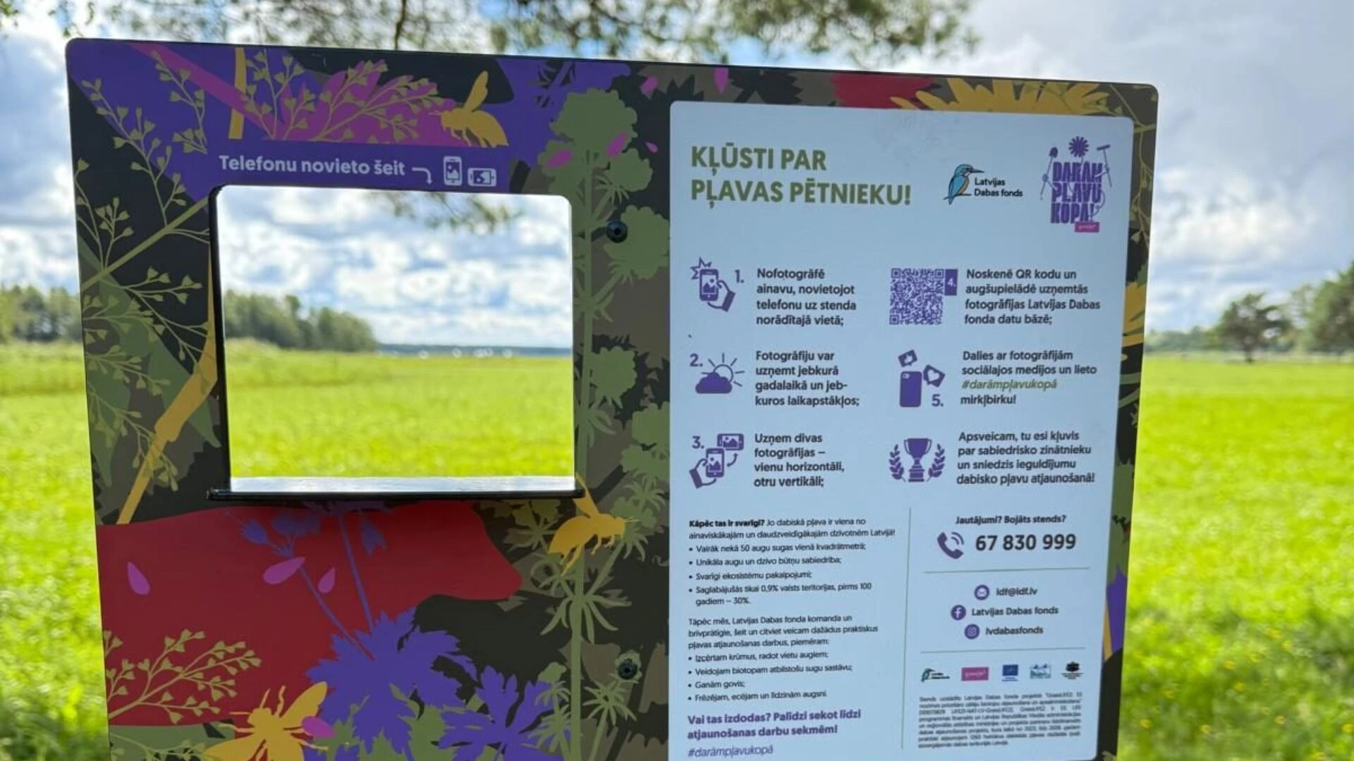 Latvijas Dabas fonds aicina kļūt par pļavu pētniekiem un palīdzēt sekot līdzi pļavu atjaunošanas sekmēm
